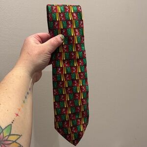 Santa Cape Cod Patterned Men's Tie